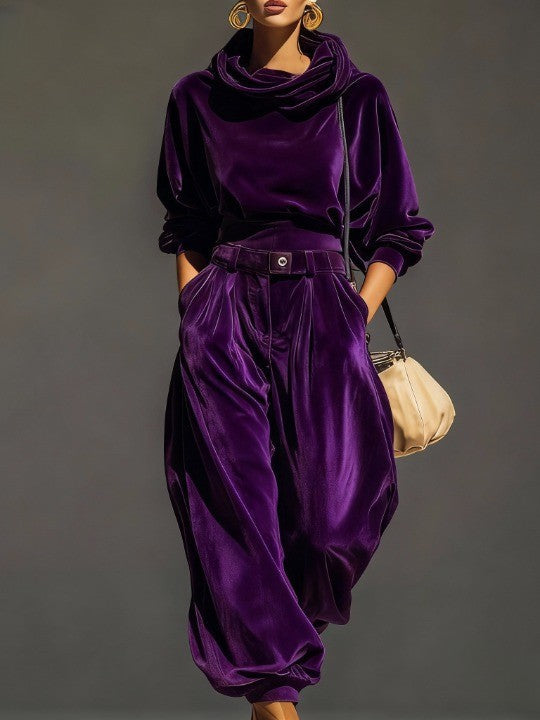 SADHB | VINTAGE HOODIE AND LOOSE-FIT TROUSERS SET WITH BELT
