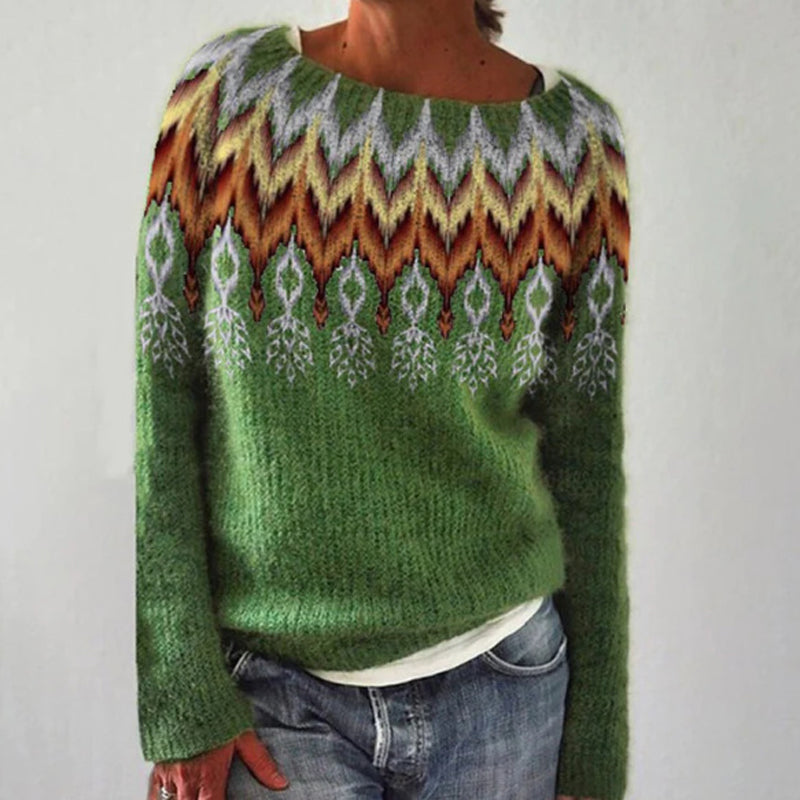 Anita | Printed Knit Sweater